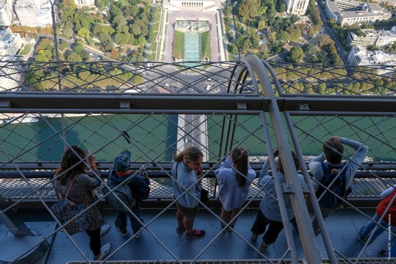 Visitors at the summit